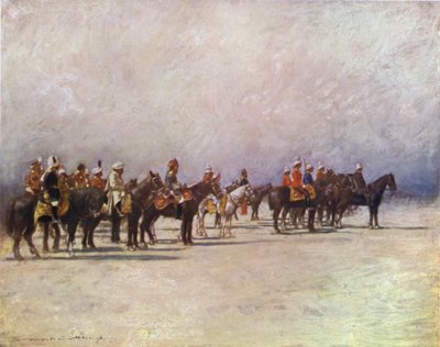 Vicekonge gennemgår tropperne af Mortimer Ludington Menpes